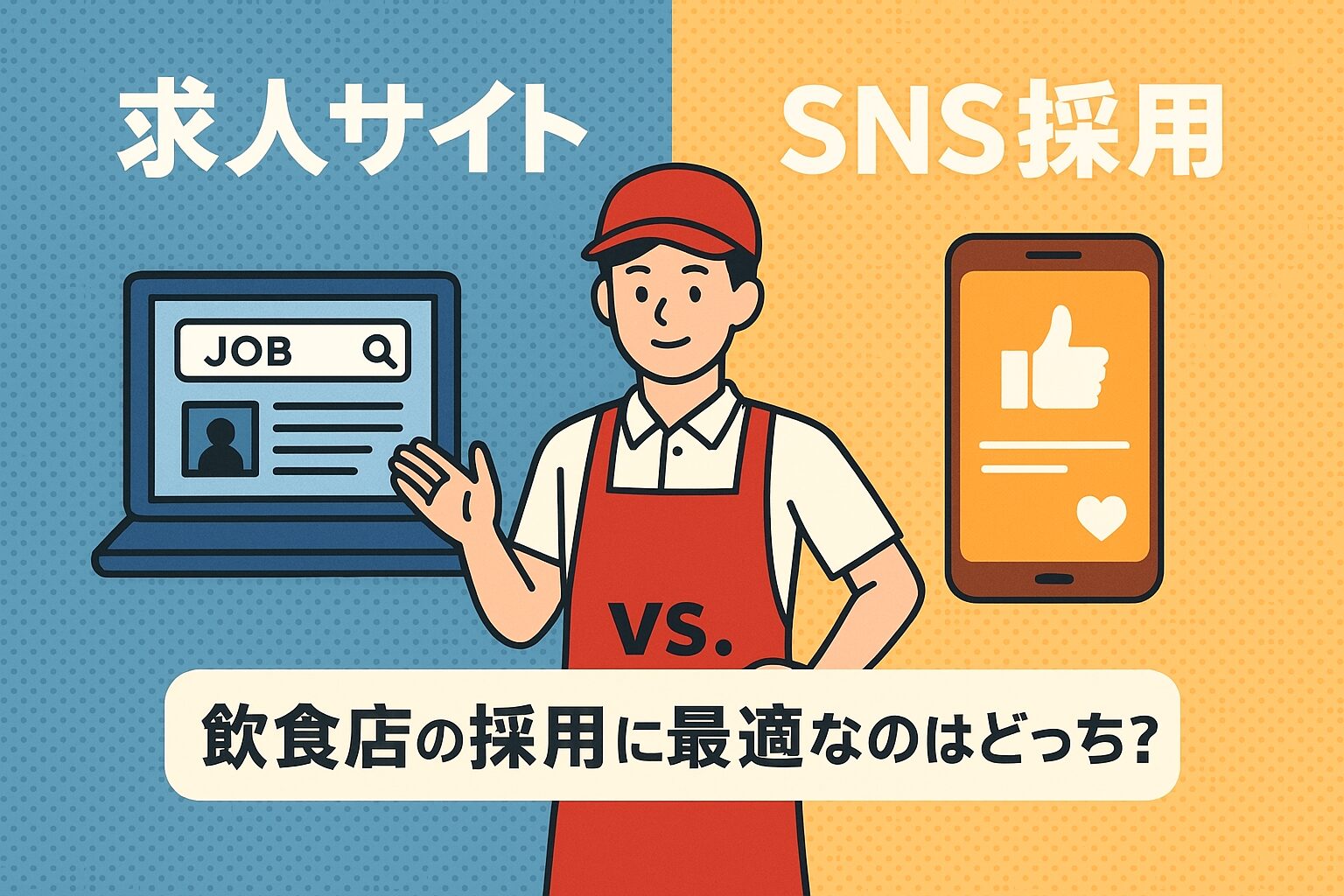 求人サイト vs. SNS採用！飲食店の採用に最適なのはどっち？